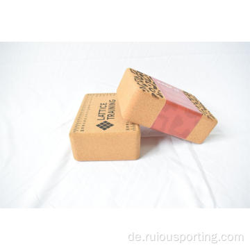 Kork -Yoga -Blöcke basieren Ziegel aus